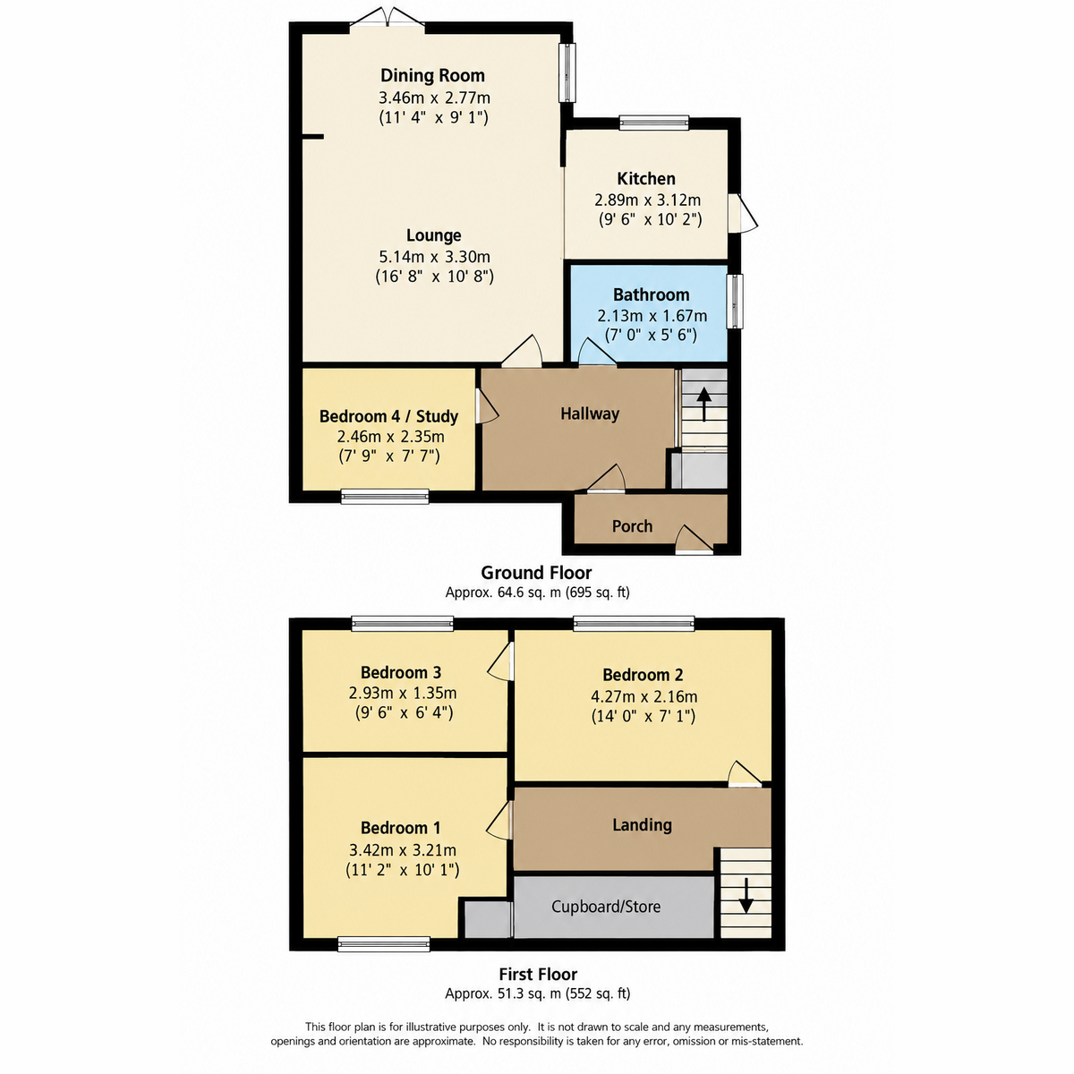 51, Sherwood Avenue, Northampton floorplan