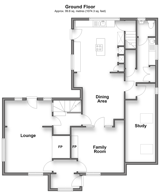 Bumbles Green, Nazeing floorplan