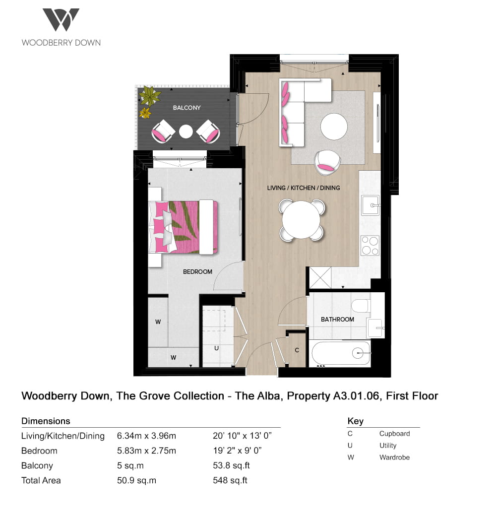 A3.01.06, Finsbury Park, N4 2ba, Finsbury Park floorplan