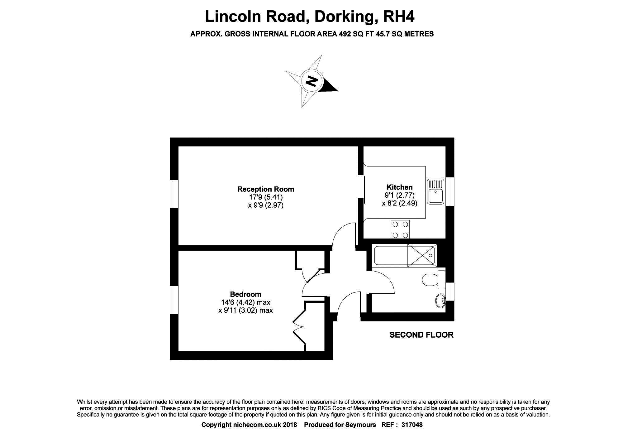 1 Bedrooms Flat for sale in Lincoln Road, Dorking RH4