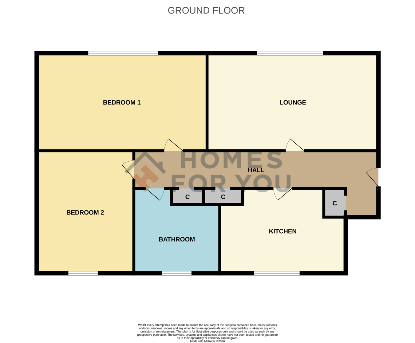 45, The Firs, Stirling floorplan