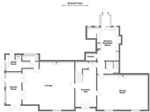 Monkhams, Waltham Abbey floorplan