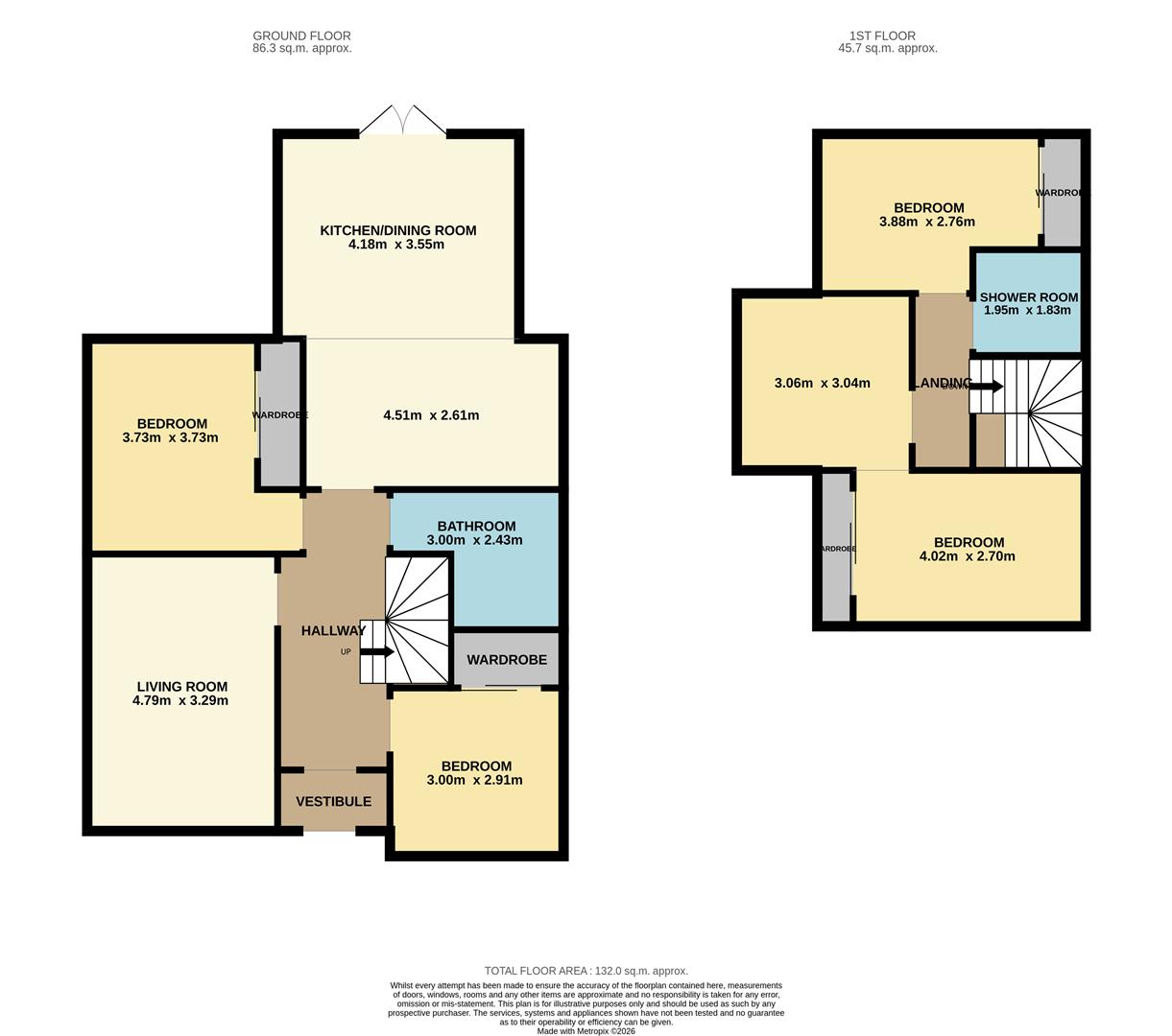 128, Linefield Road, Carnoustie floorplan