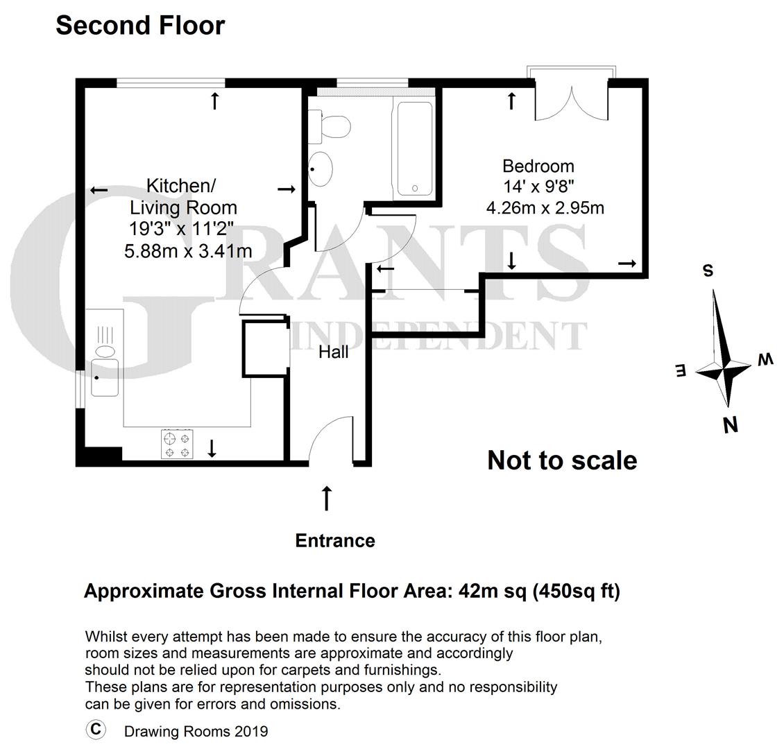 1 Bedrooms Flat for sale in Balfour Road, Weybridge KT13