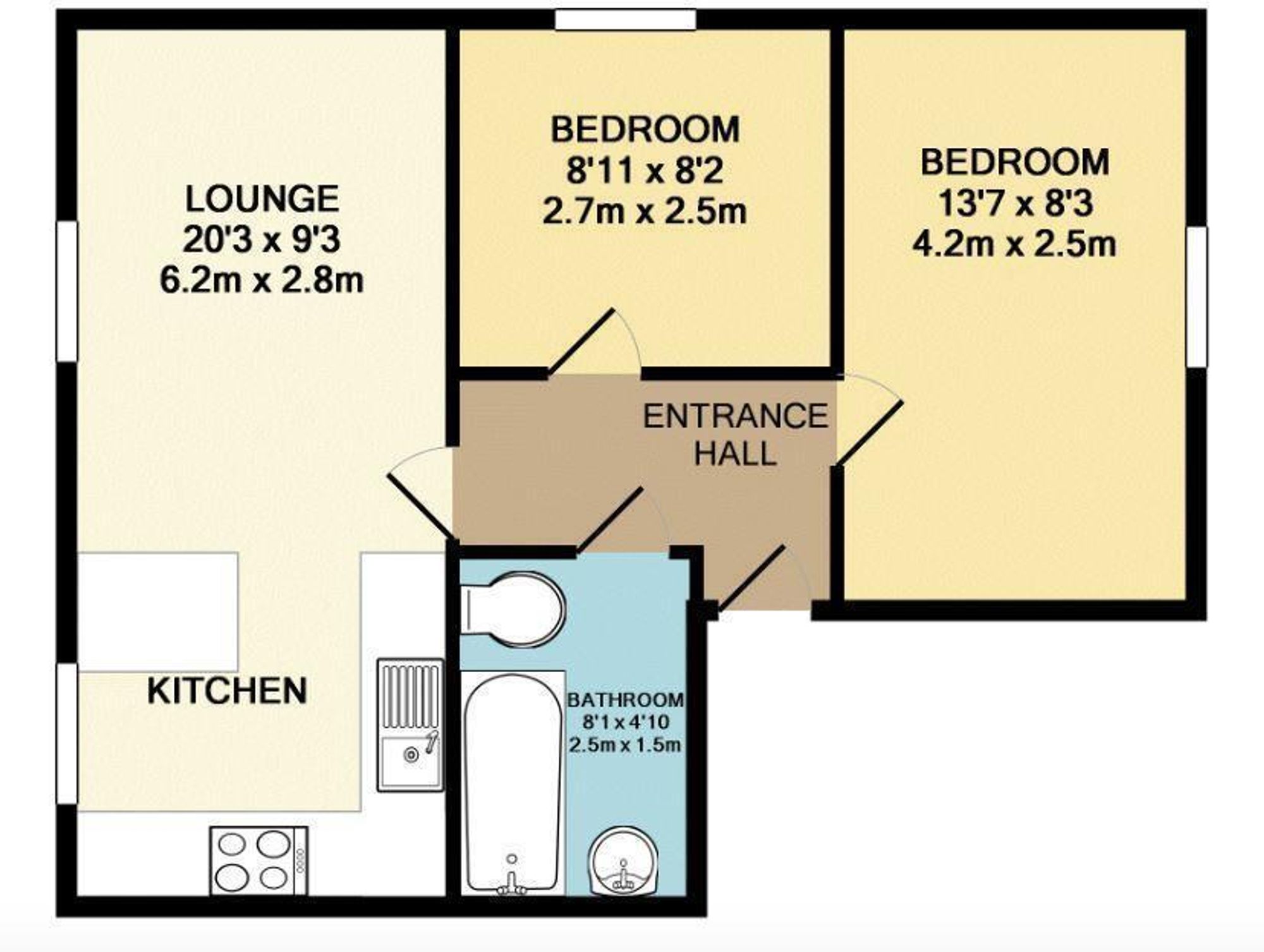 Flat 4, 15 Brunswick Hill, Reading floorplan