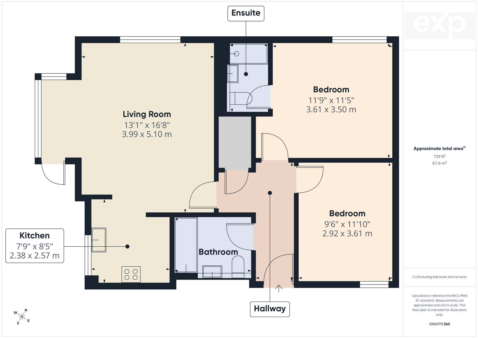Flat 4,Webster House, 13 Greystone Square, Wouldham floorplan