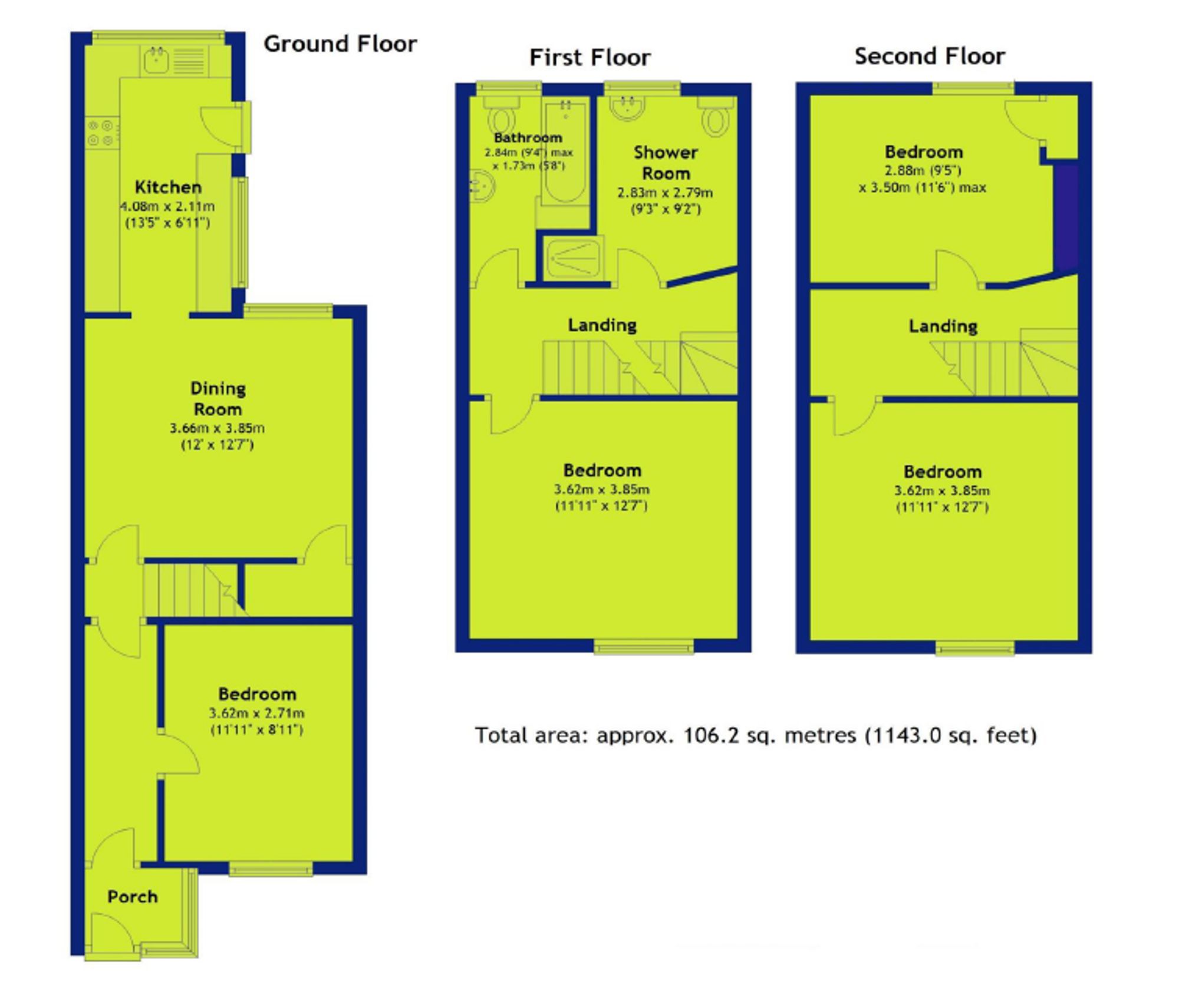 48 Cromwell Street, Nottingham floorplan