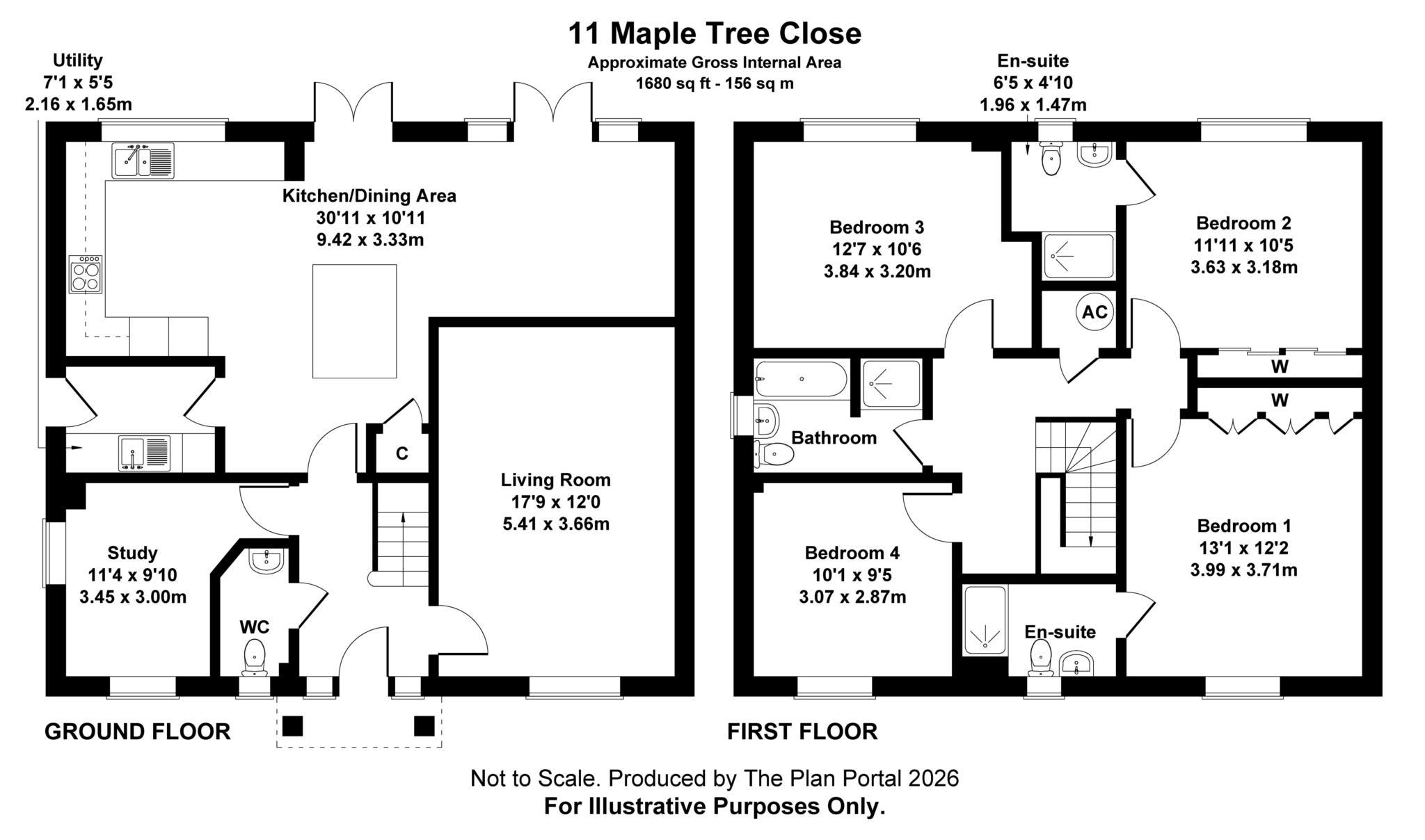 11, Maple Tree Close, Blandford Forum floorplan