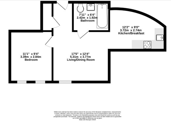 Flat 7, Wyvern House, 25, Maybury Close, Camberley floorplan