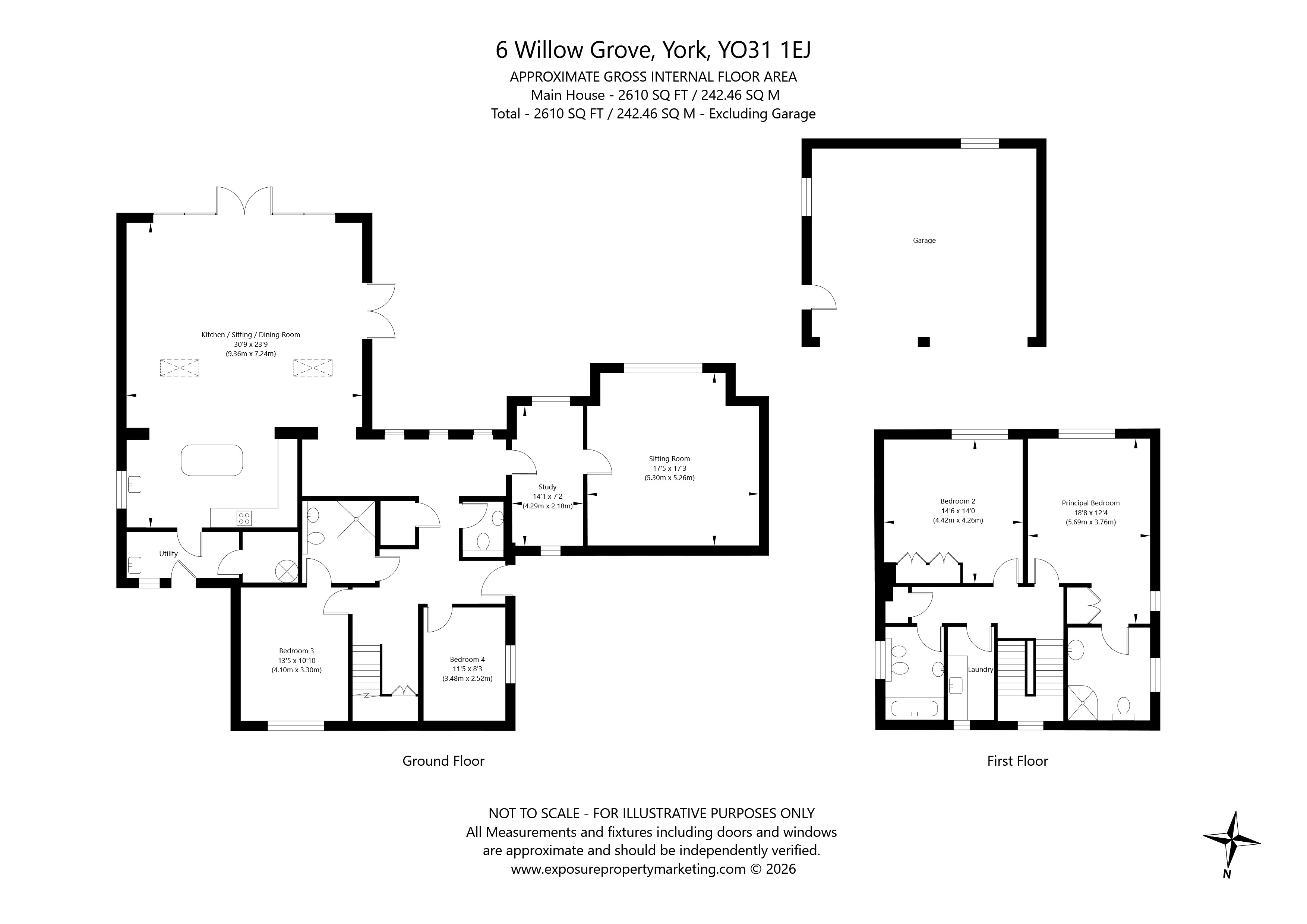 6, Willow Grove, North Yorkshire floorplan