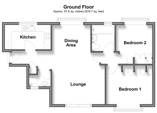 New Dover Road Capel-Le-Ferne, Folkestone floorplan
