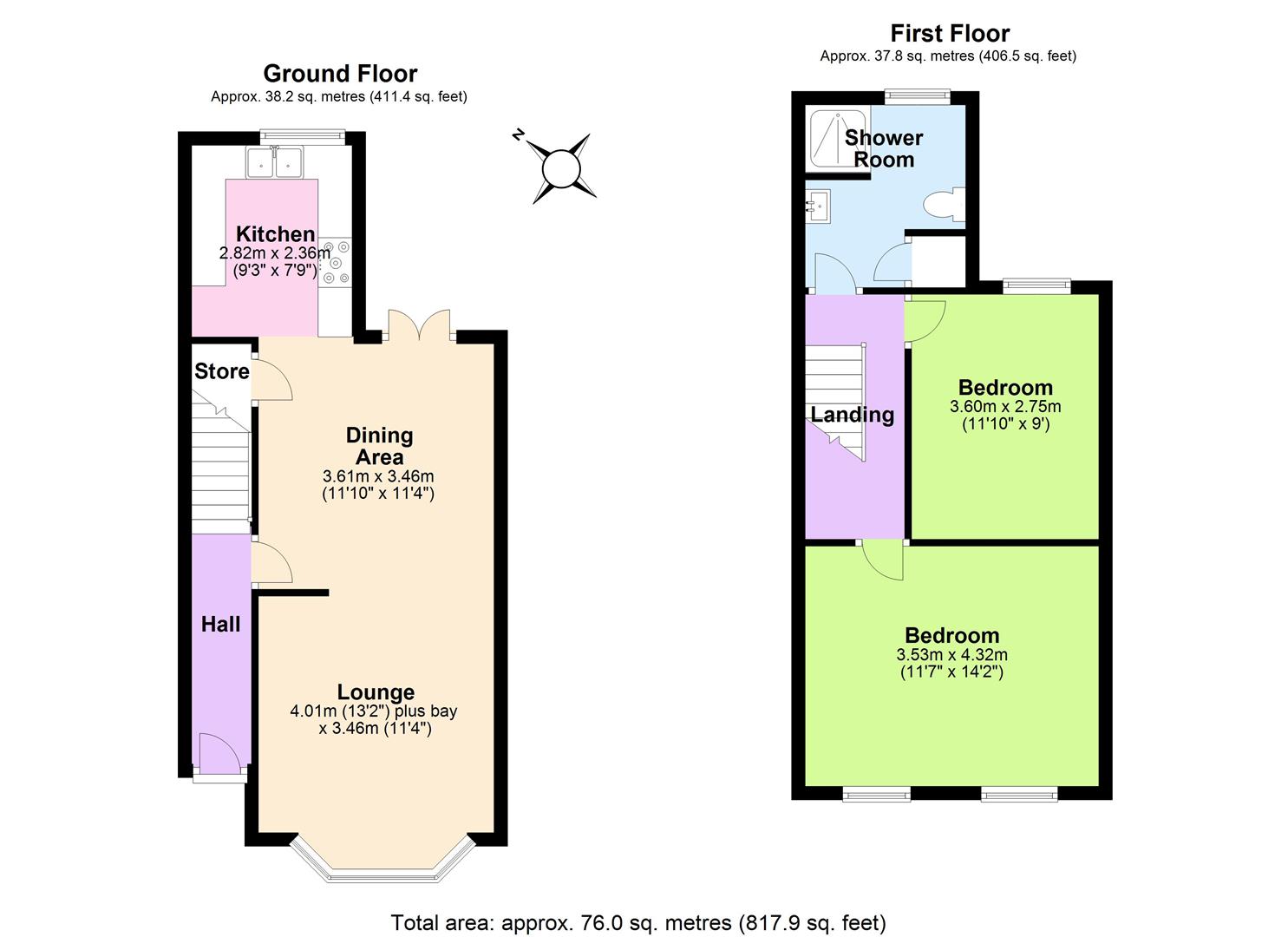 Byron Road, West Bridgford, Nottingham NG2, 2 bedroom end terrace house