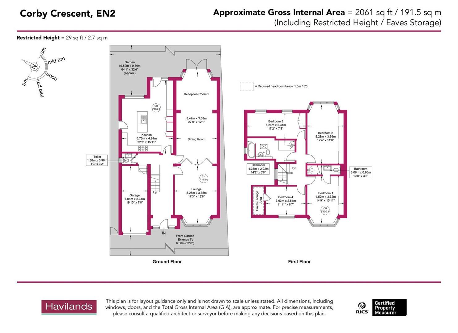 10, Corby Crescent, En2 floorplan