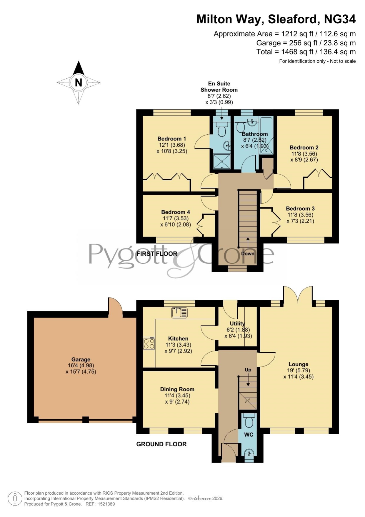 42, Milton Way, Sleaford floorplan