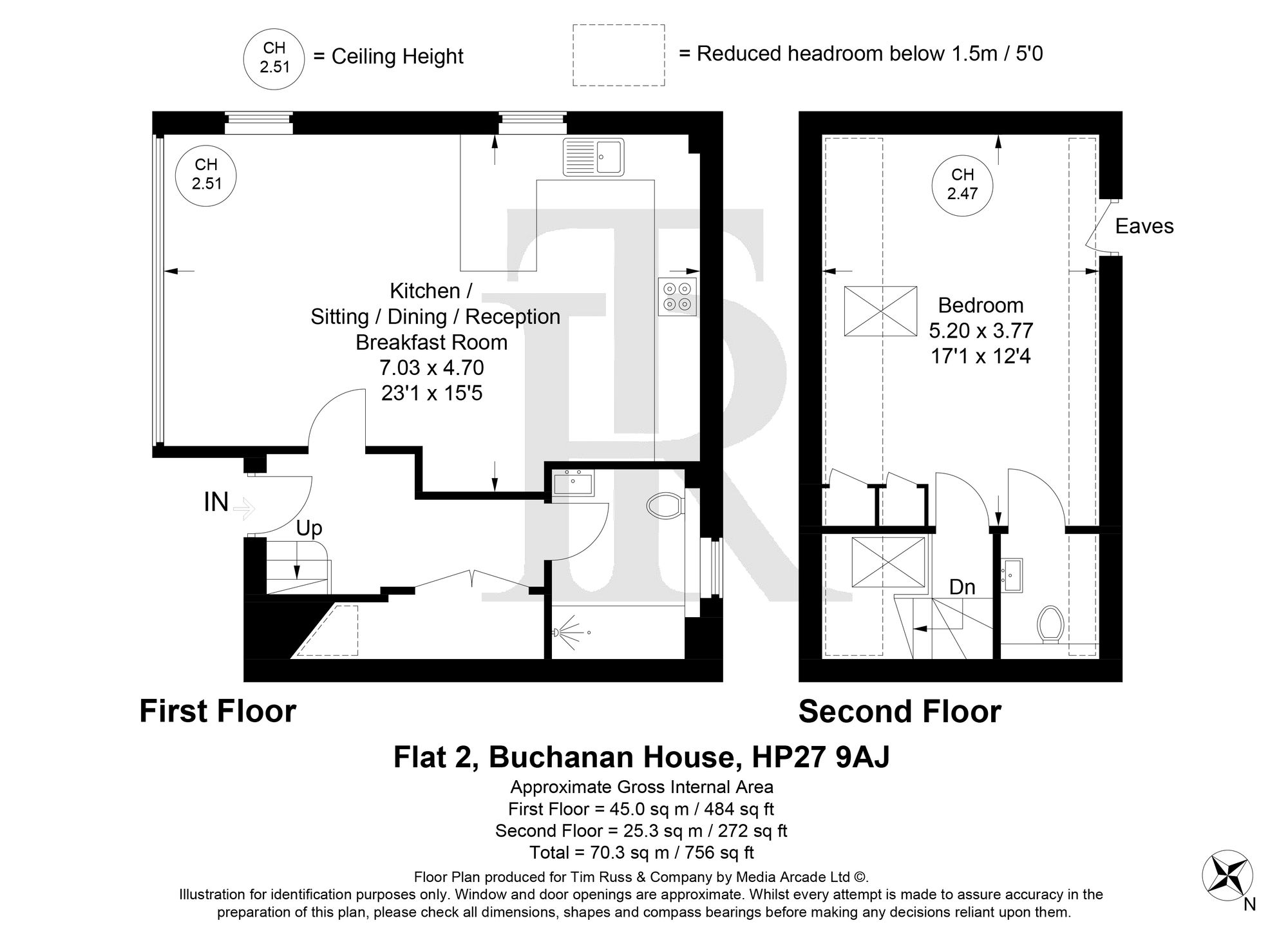Flat 2 Buchanan House, Malthouse Square, Princes Risborough, Princes Risborough floorplan