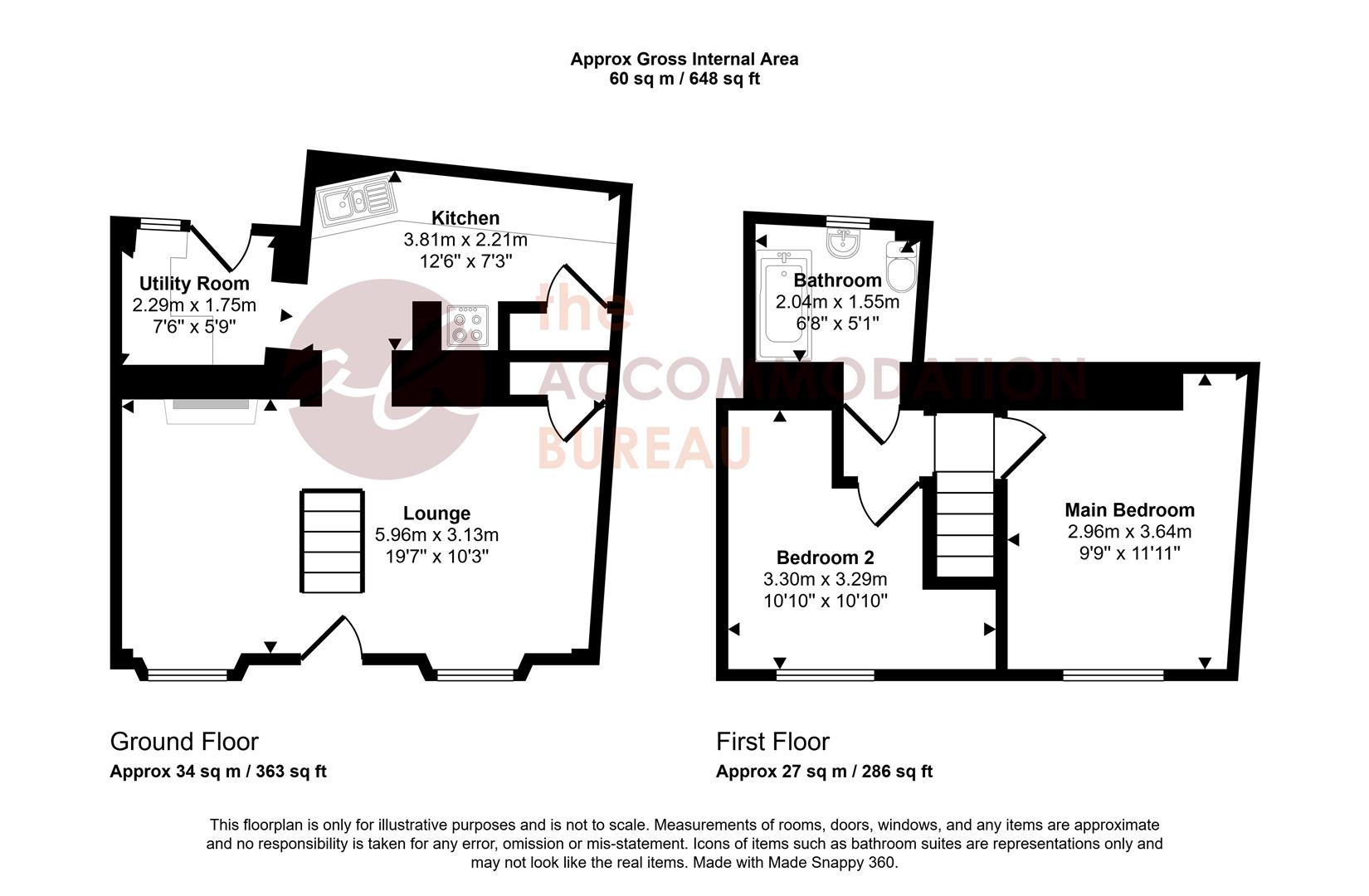 5, Beacon Hill, Bodmin floorplan