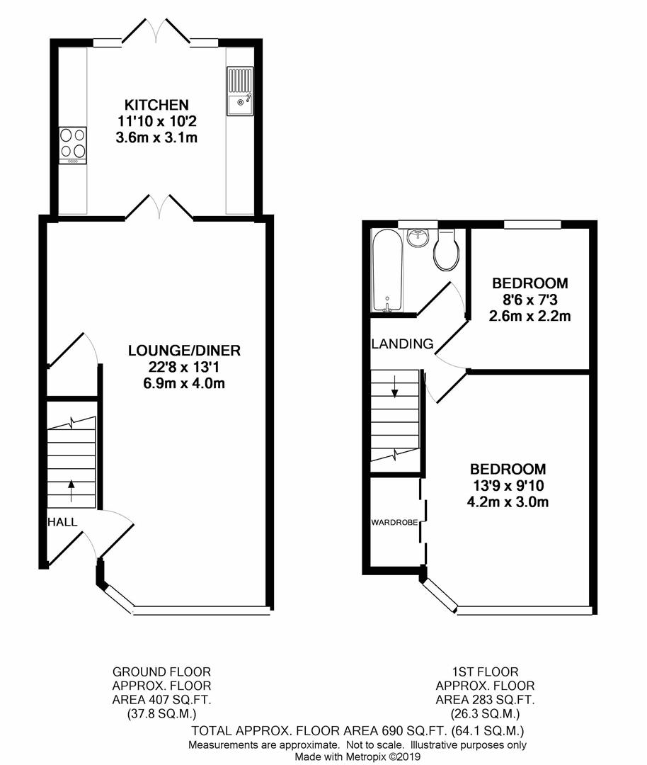 2 Bedrooms Terraced house for sale in Merlin Road, Welling DA16