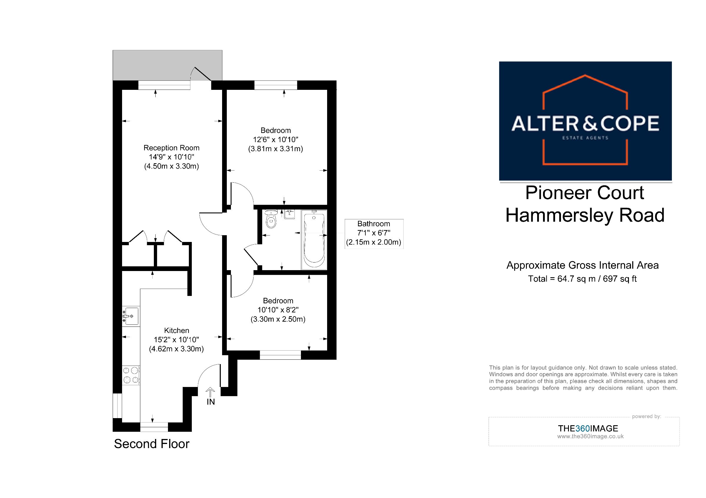 Flat 56, Pioneer Court, London floorplan