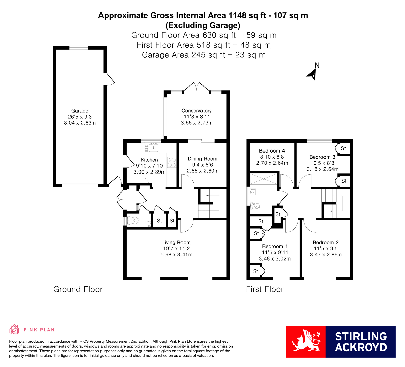 19, Mead Close, Surrey floorplan