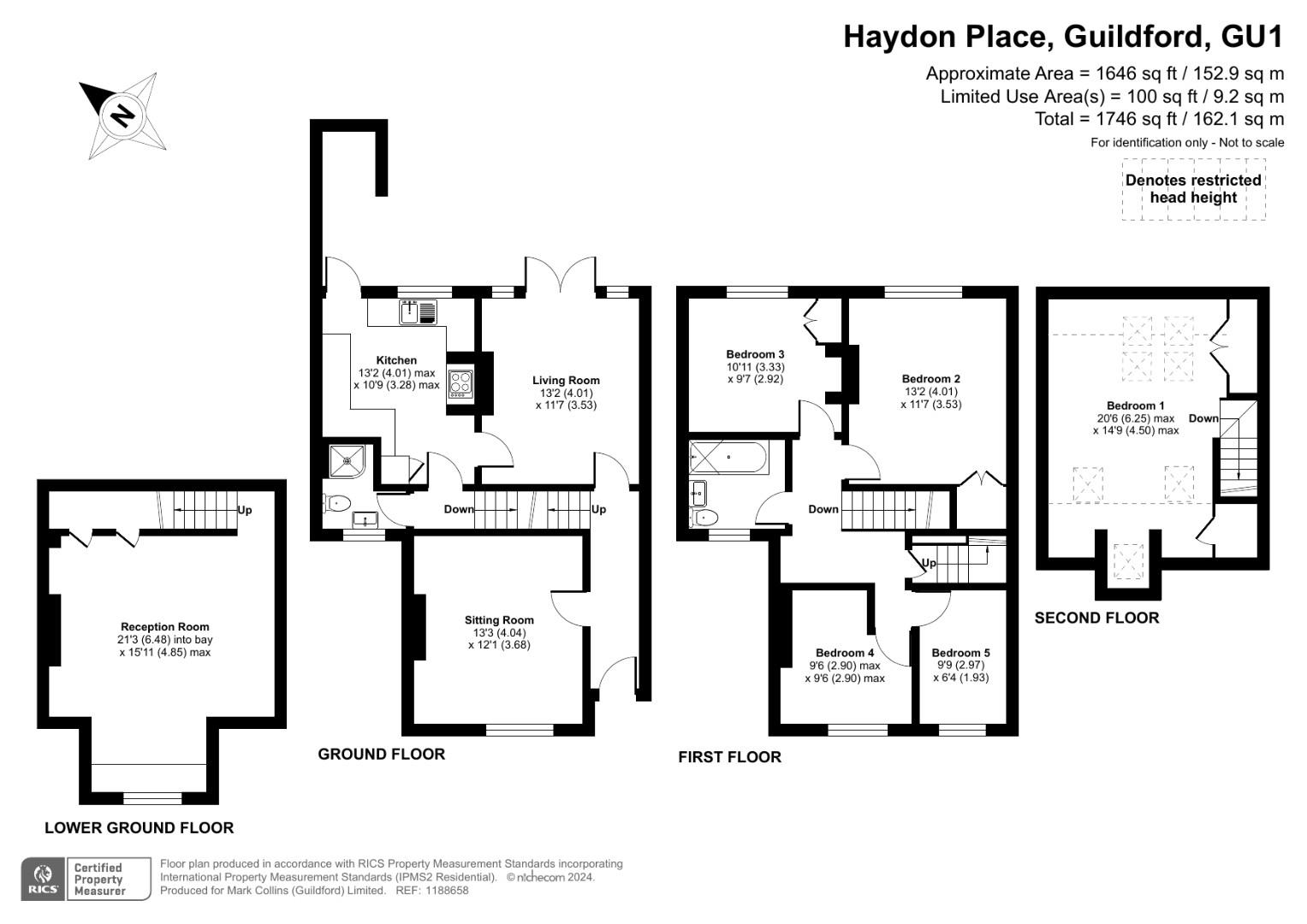 Poets Cottage, 58, Haydon Place, Guildford floorplan