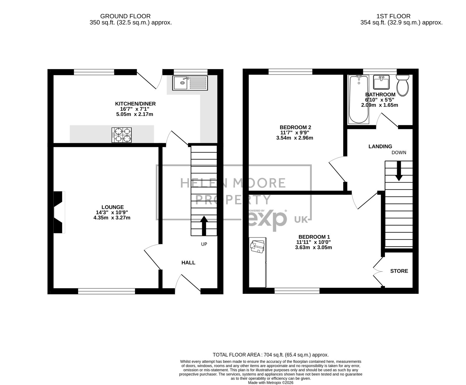 30, Meadow Way, Plymouth floorplan