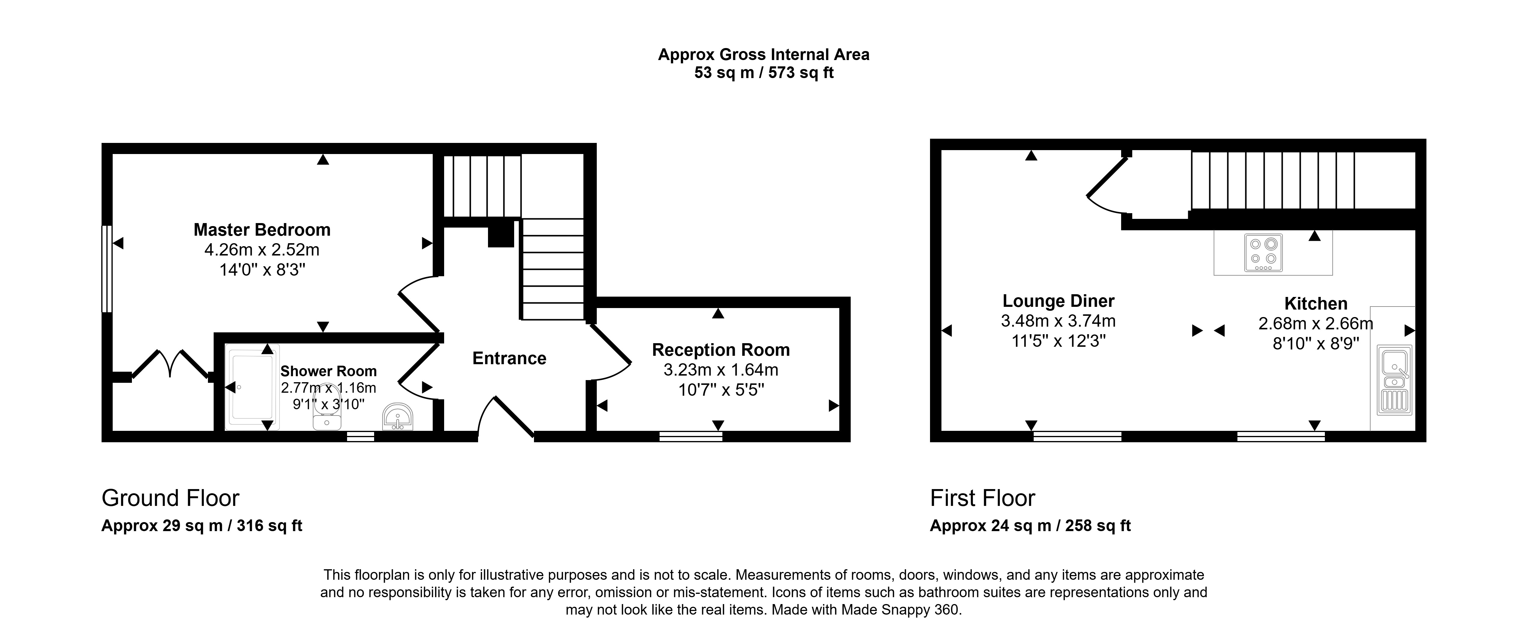 11B, Hope Street, Crook floorplan