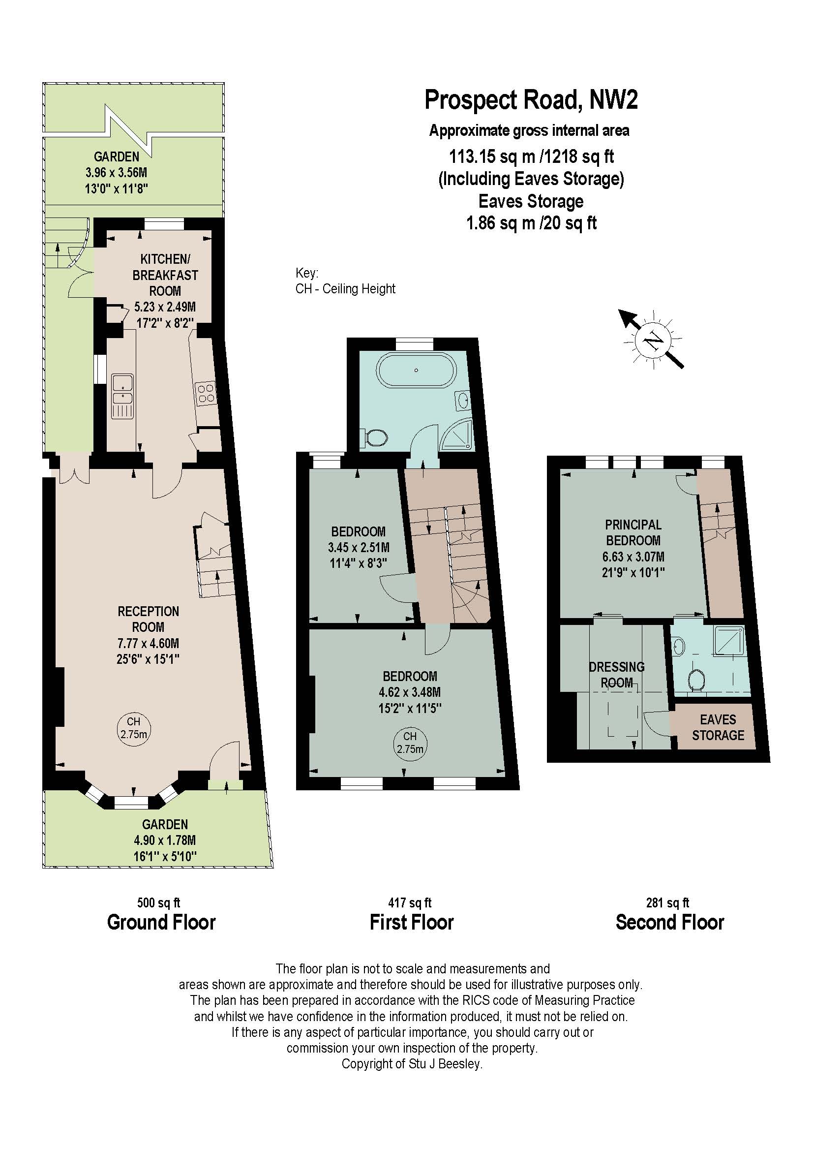 Prospect Road, Childs Hill, London NW2, 3 bedroom terraced house for
