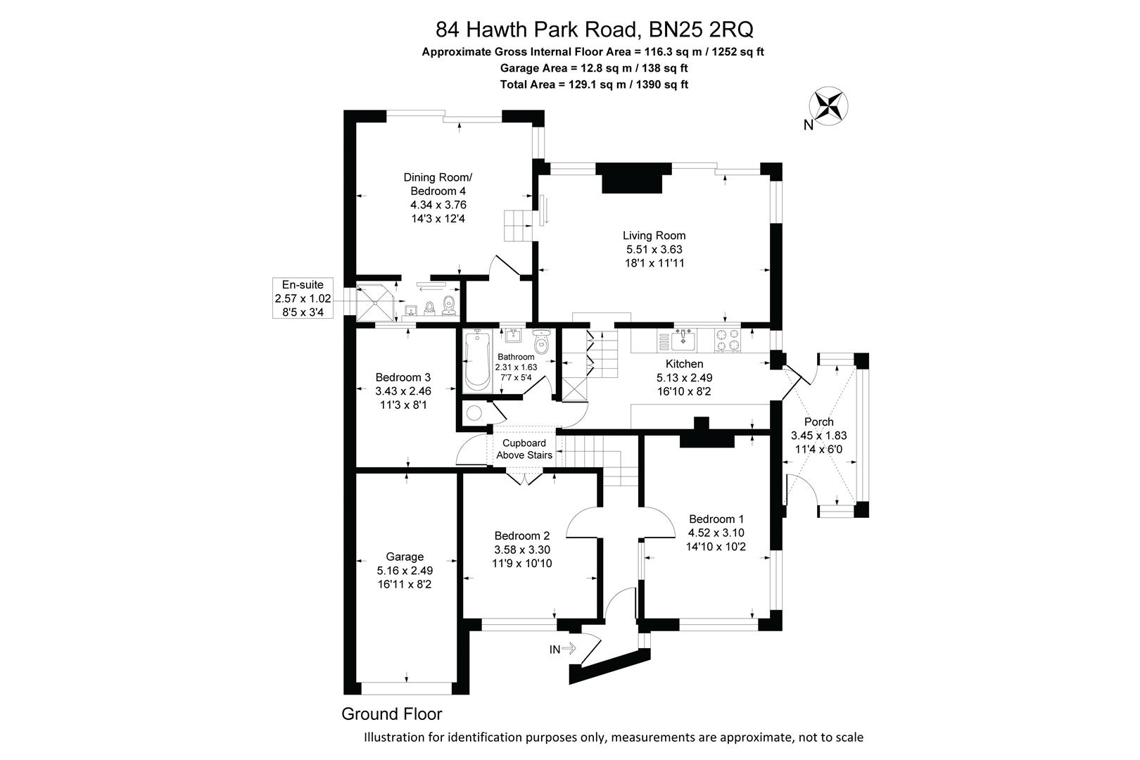 84, Hawth Park Road, Seaford floorplan