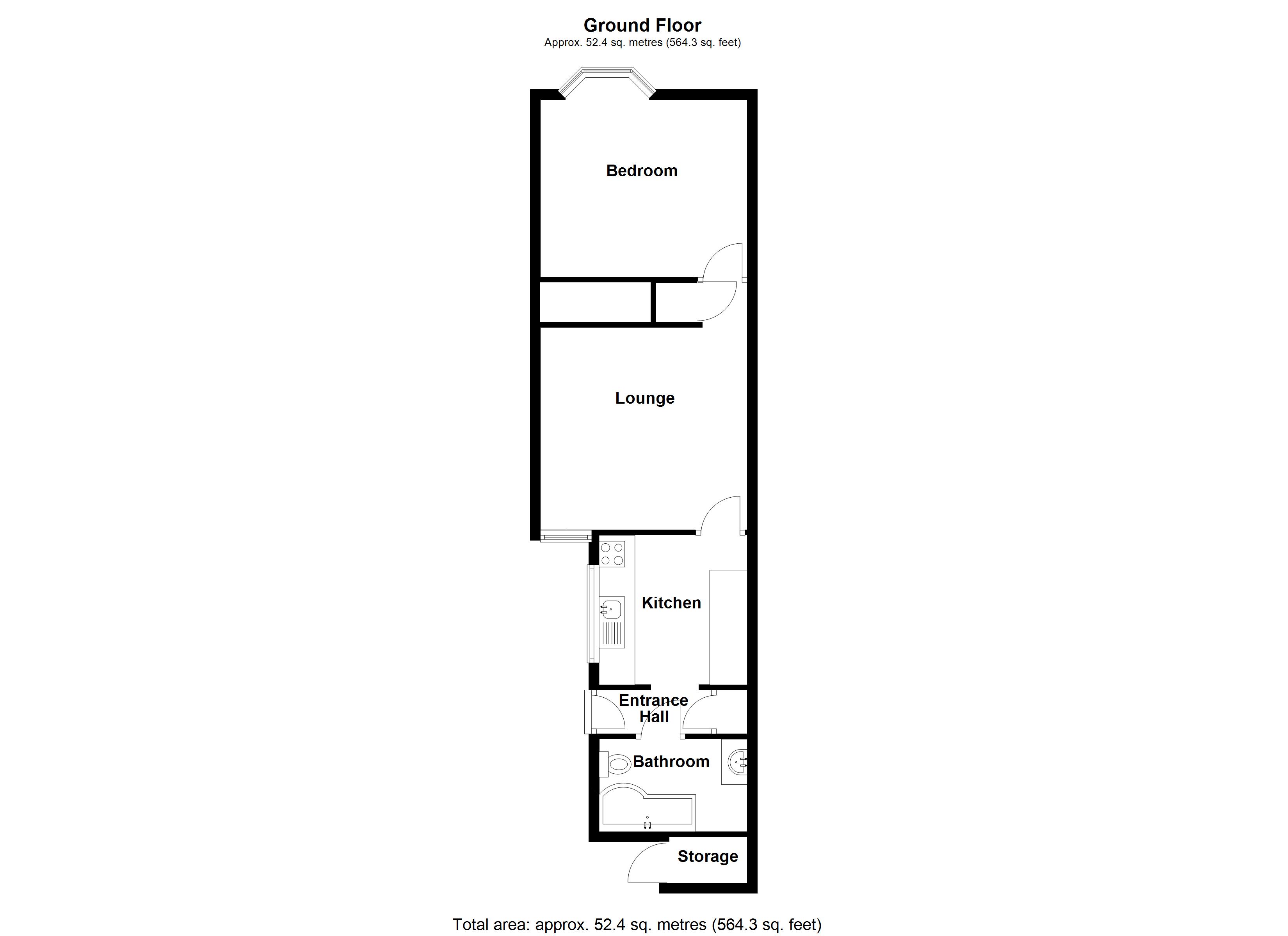 Ground Floor Flat, 50, William Street, Warwickshire floorplan
