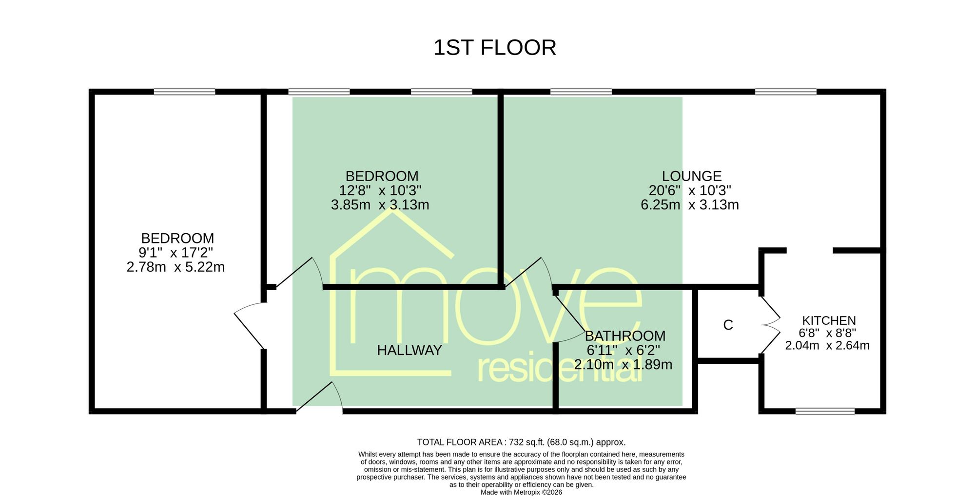 Flat 20, Rosemount Park Rosemount Close, Prenton floorplan