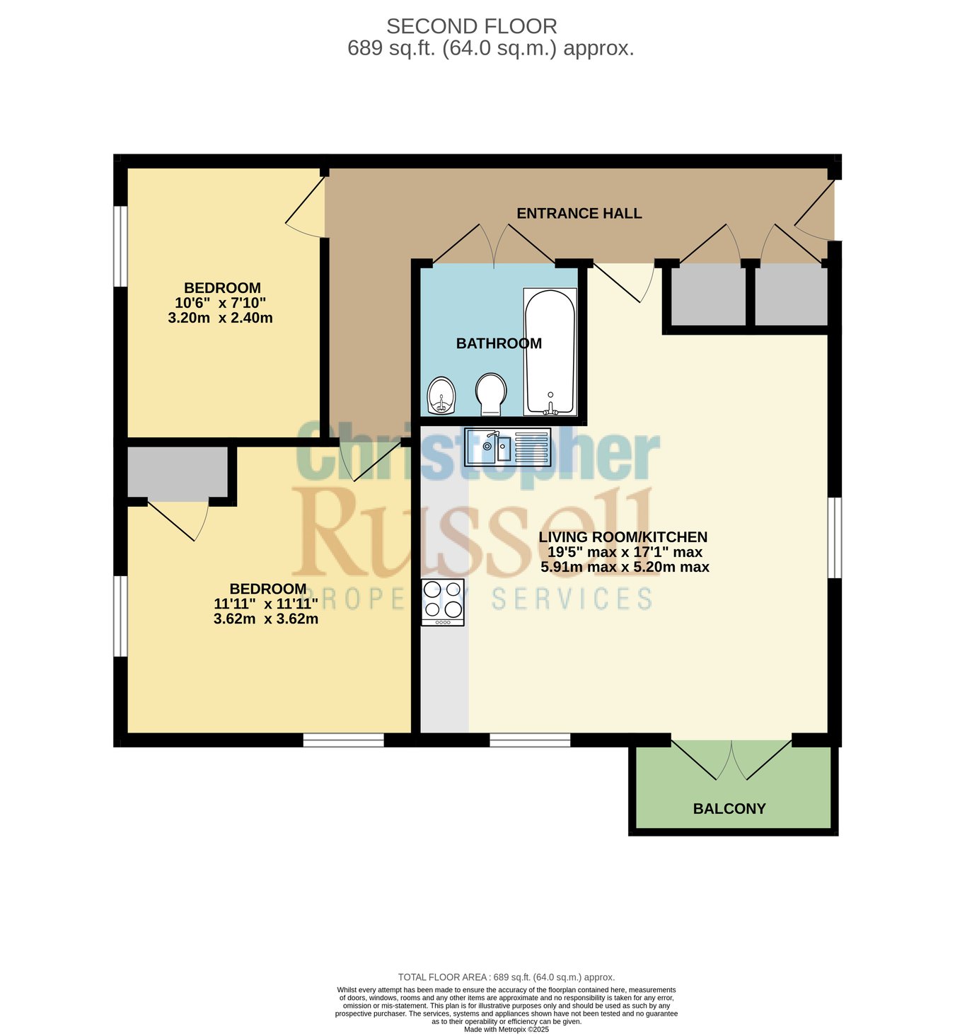 52, Davis Way, Sidcup floorplan