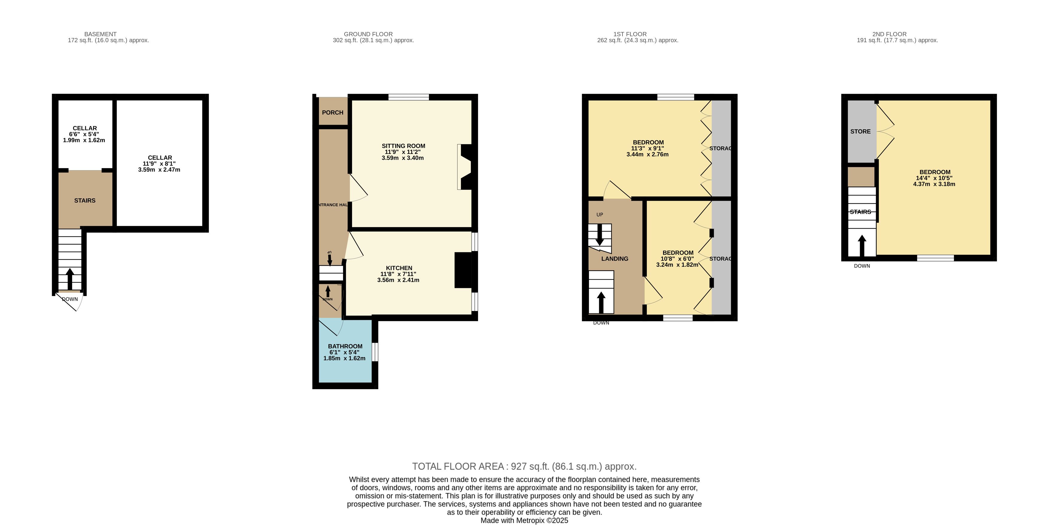 2 Rock View, Main Street, Birchover floorplan
