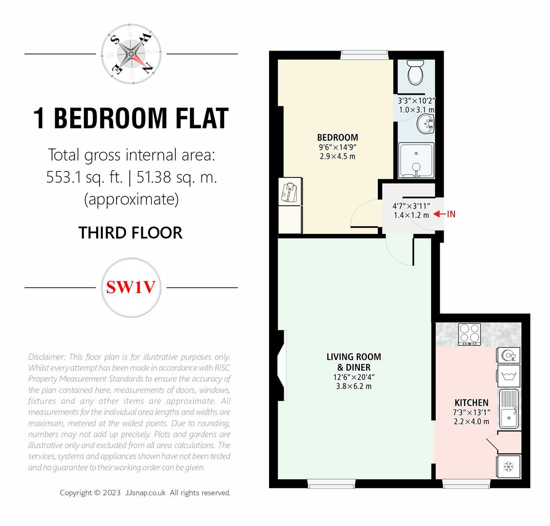 St. Square, Pimlico, London SW1V, 1 bedroom flat for sale