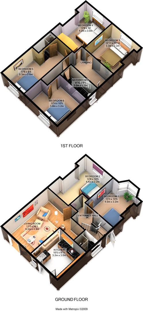 Room 3, 44 Benson Road, Headington Oxford floorplan