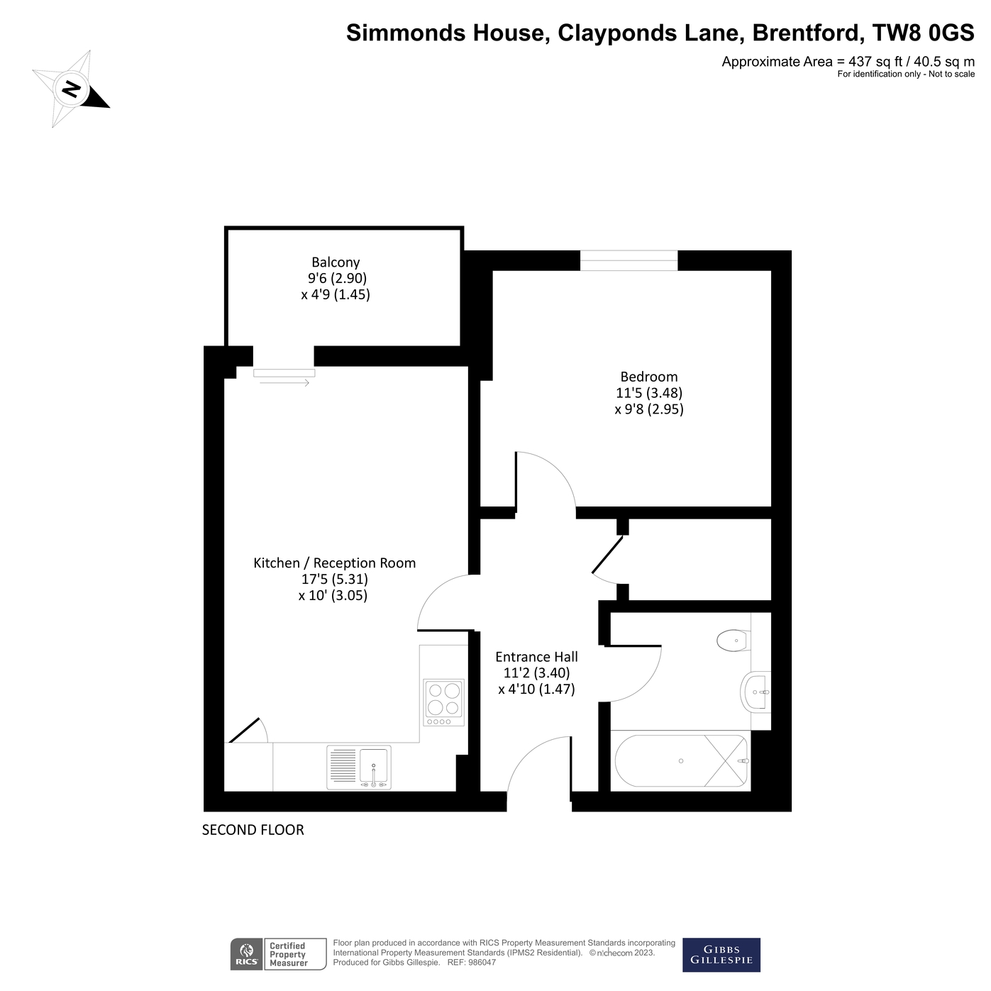 Apartment 208, Simmonds House,, Clayponds Lane, Middlesex floorplan