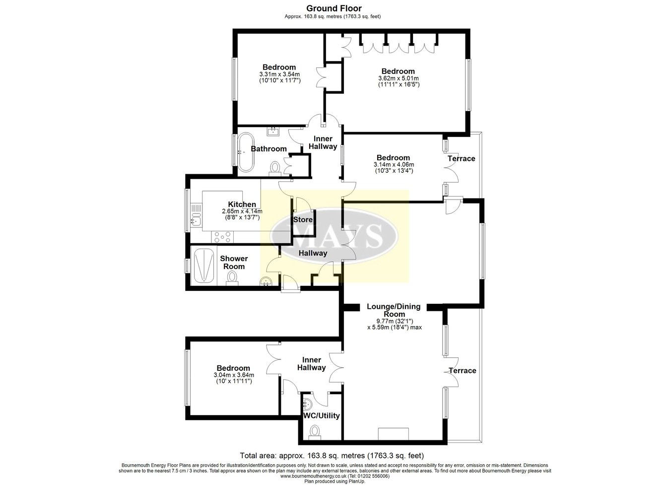 Flat 30, Avenue Court, 18-20 The Avenue, Branksome Park floorplan