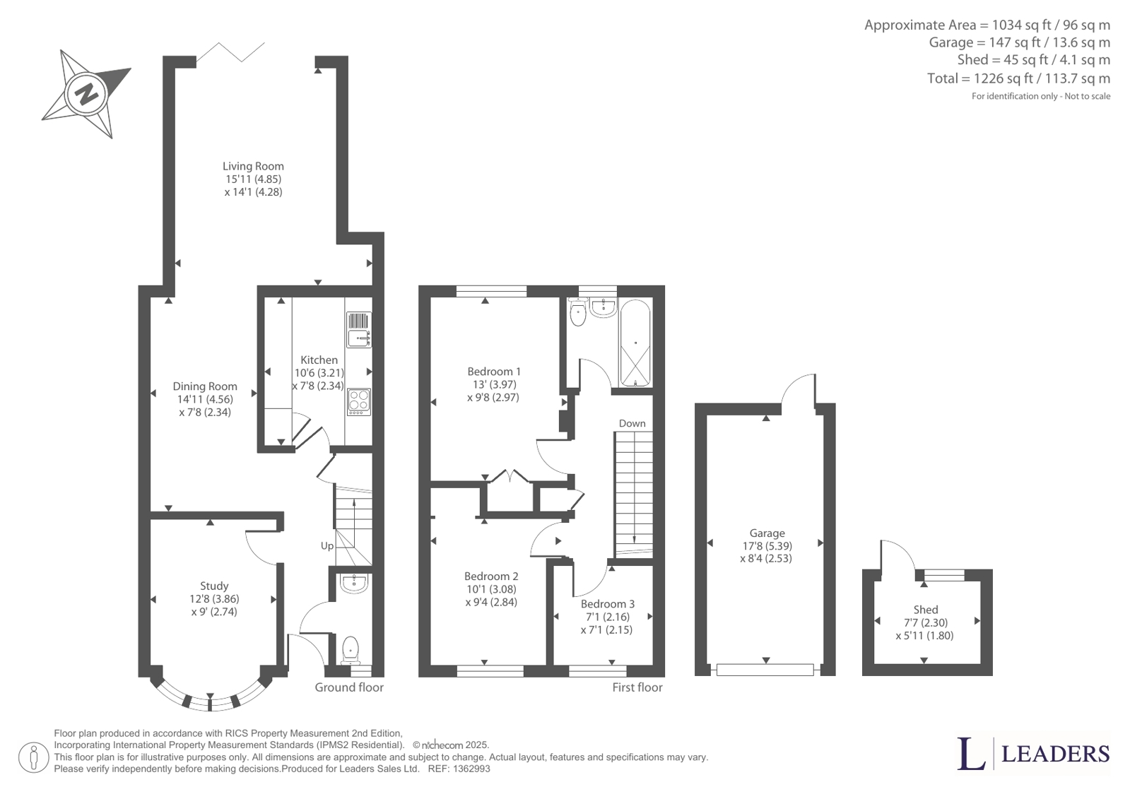 51, Westminster Drive, Bognor Regis floorplan