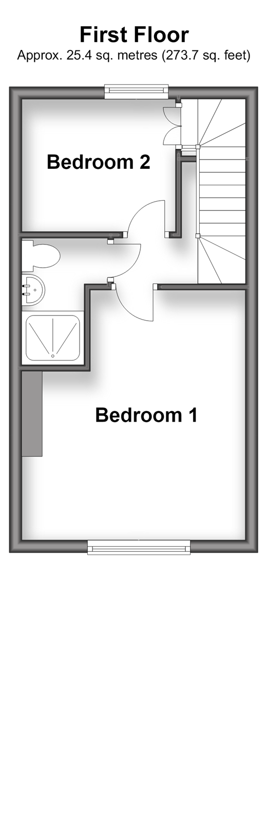 Lanes End, Totland Bay floorplan