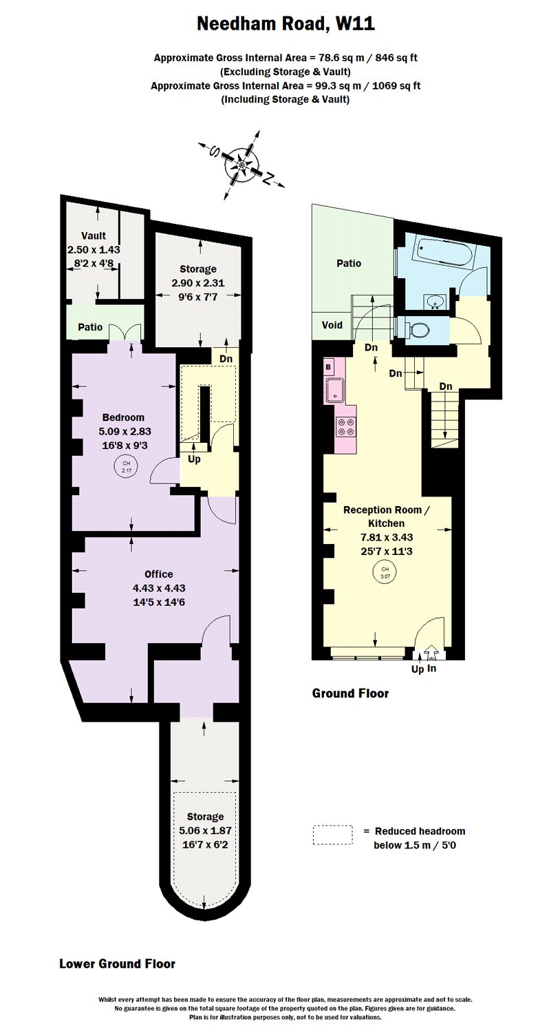 15, Needham Road, UK floorplan