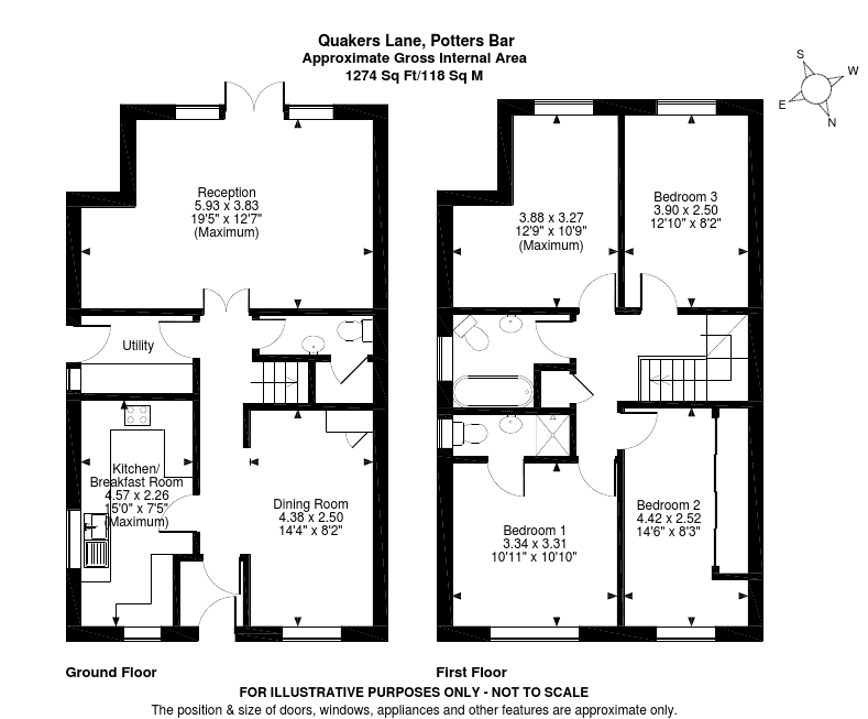 59b, Quakers Lane, Potters Bar floorplan