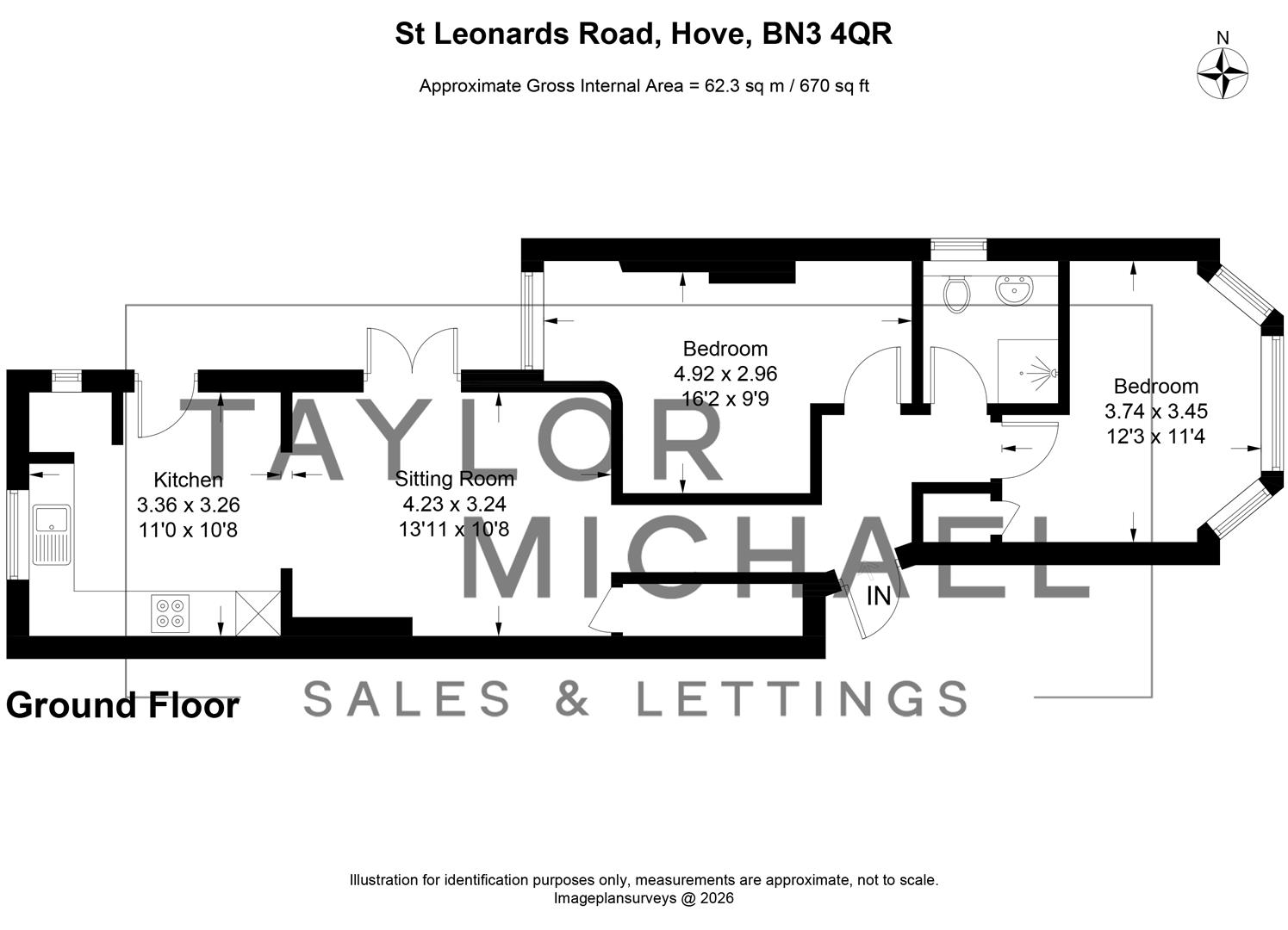 Ground Floor Flat, 34, St Leonards Road, Hove floorplan