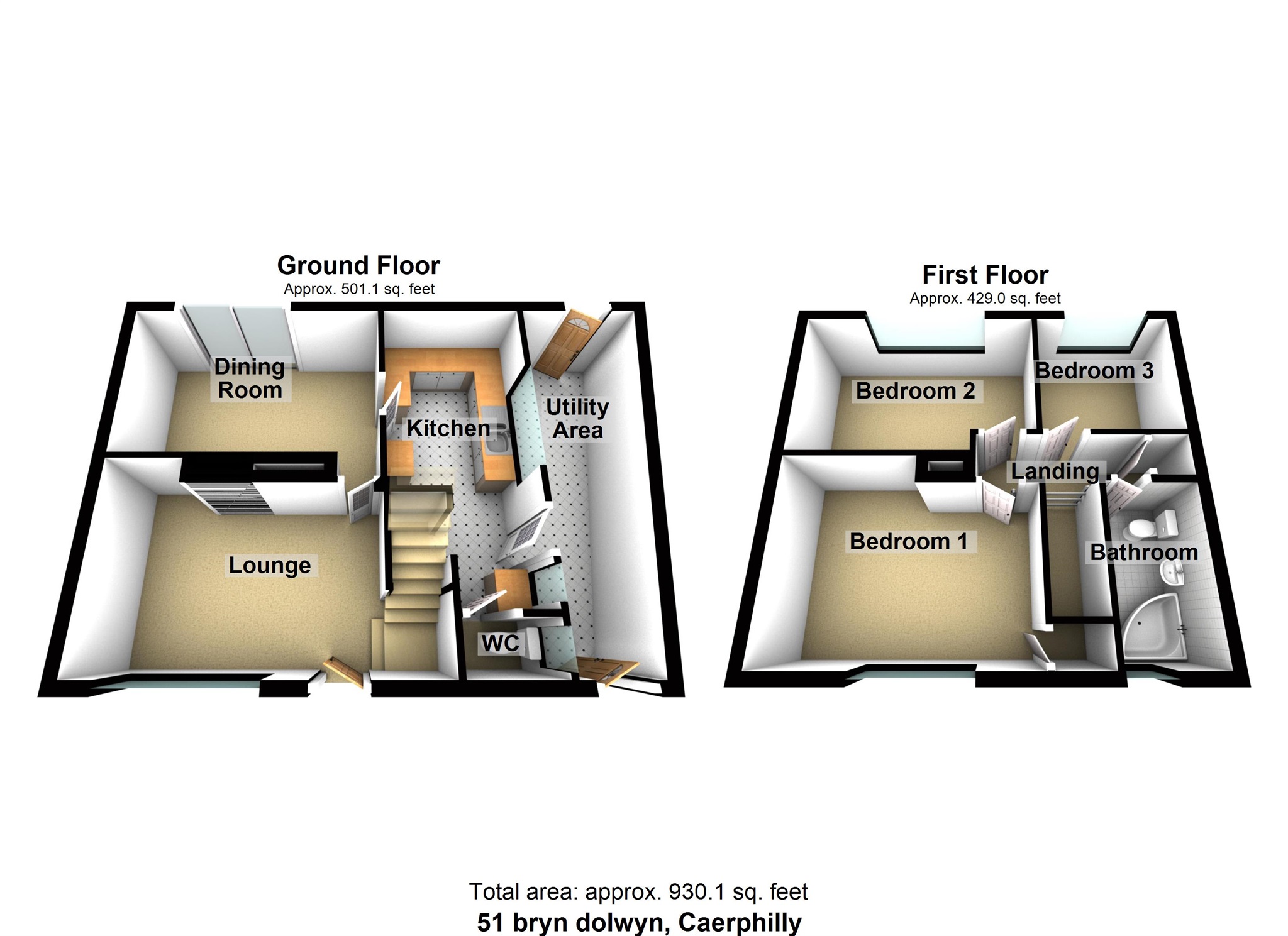 3 Bedrooms Semi-detached house for sale in Bryn Dolwen, Bedwas, Caerphilly CF83