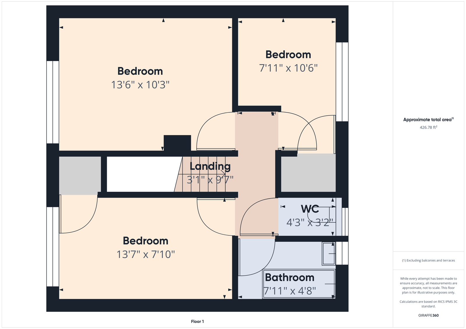 38, Fry Road, Stevenage floorplan