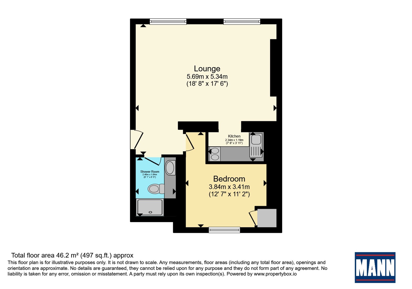 Flat 13, 8-10,, Ethelbert Terrace, Kent floorplan