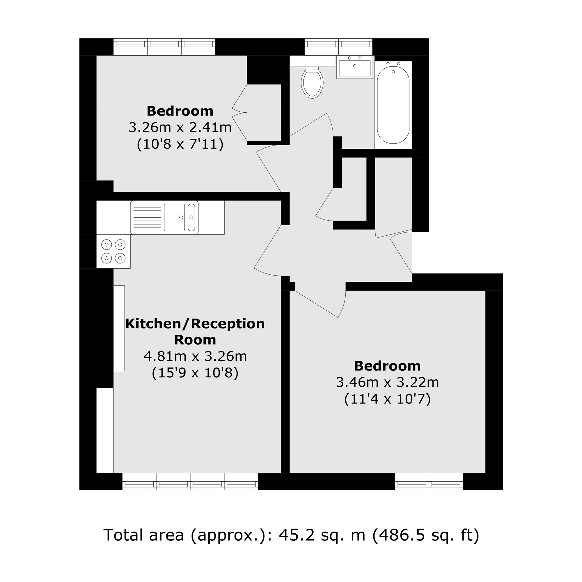 21, Gowrie Road, London floorplan