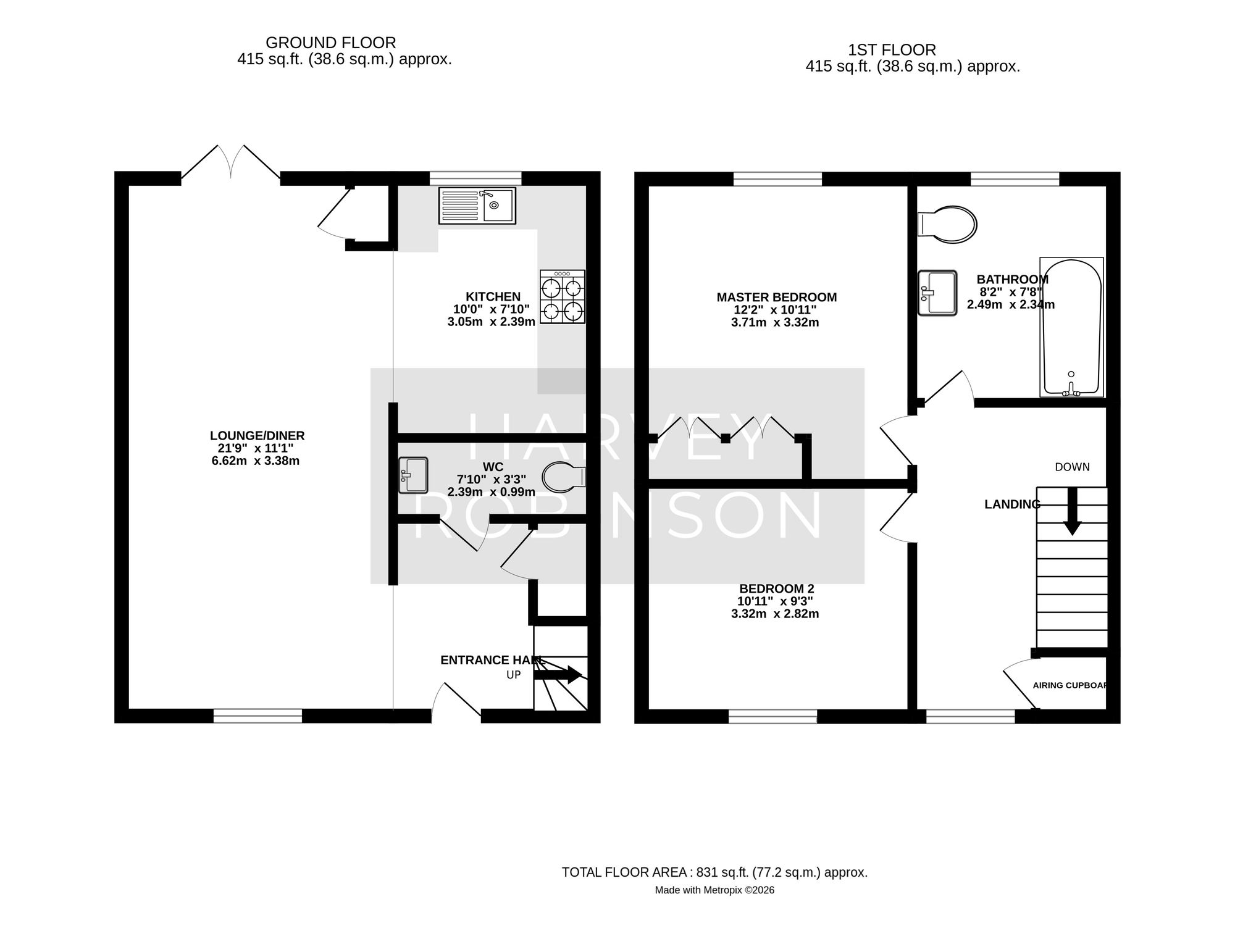 11 Temple Place, Huntingdon floorplan