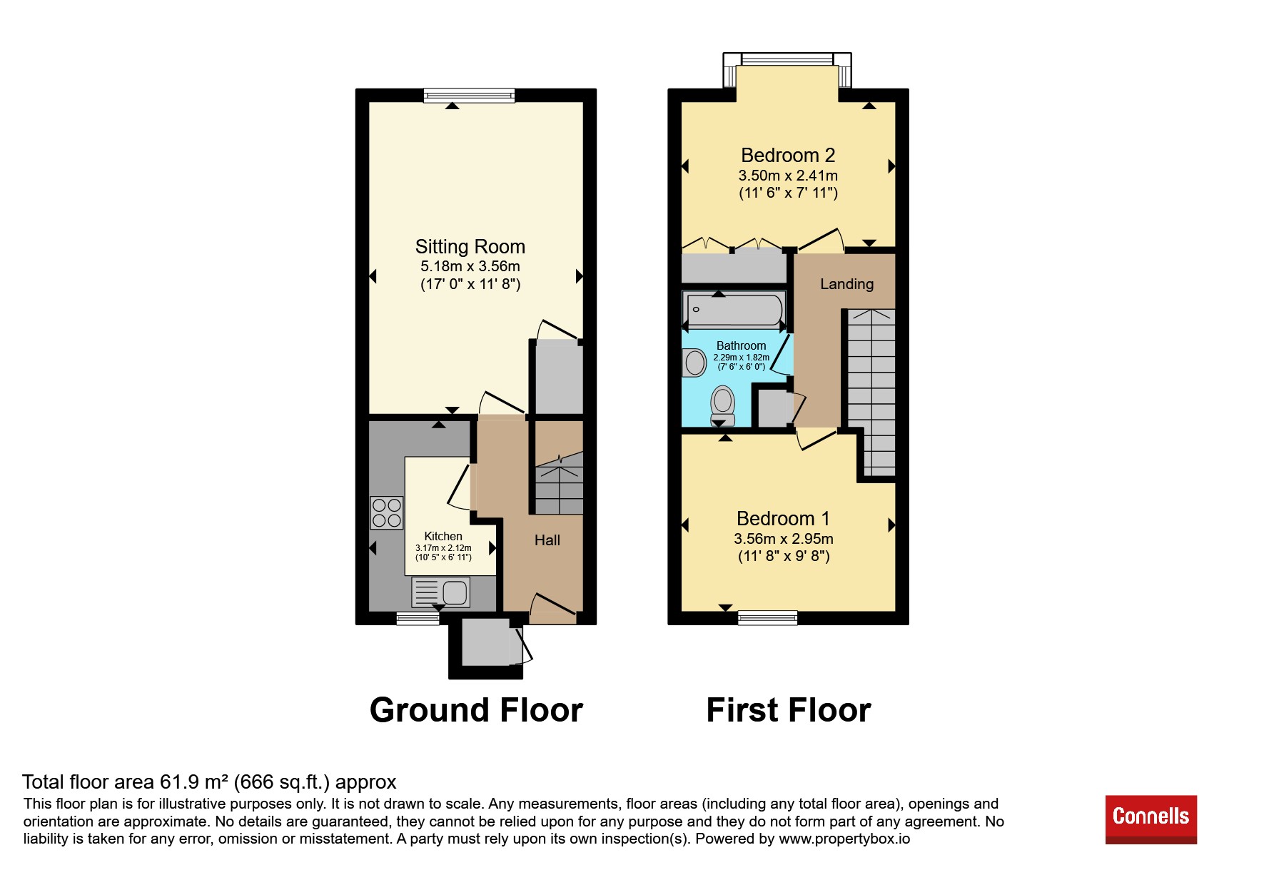 2, The Cloisters, Southam floorplan