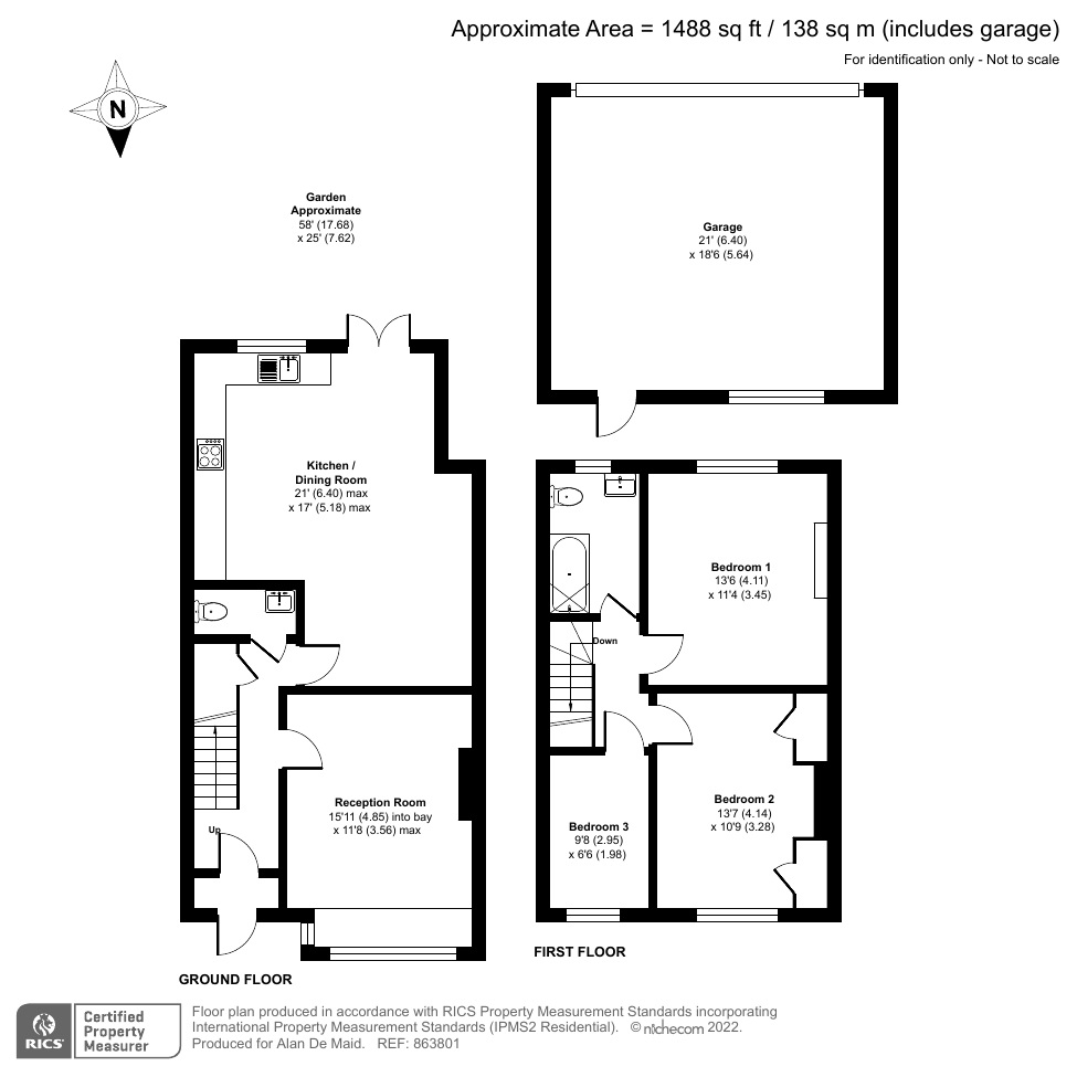 Abbots Way, Beckenham BR3, 3 bedroom end terrace house for sale