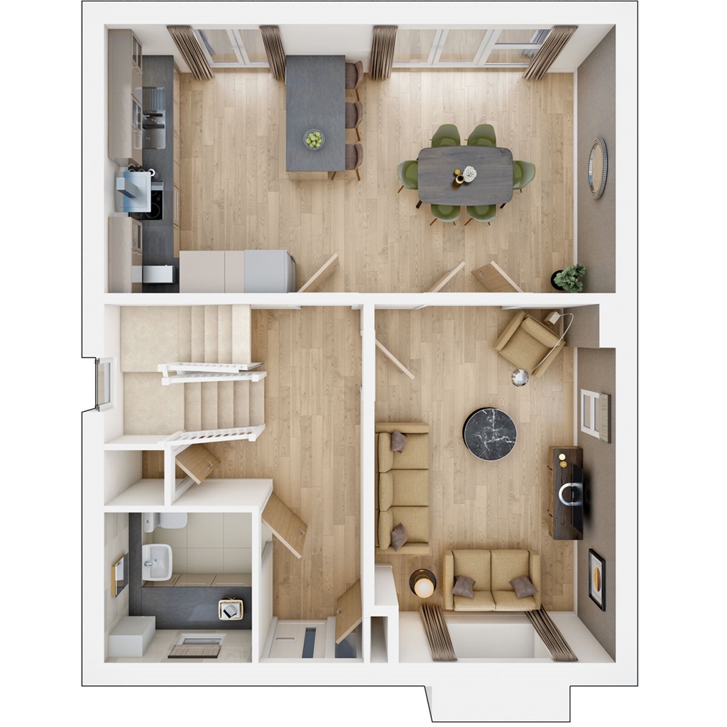 The Henford - Plot 138, The Arboretum, Three Counties Way, Haverhill floorplan