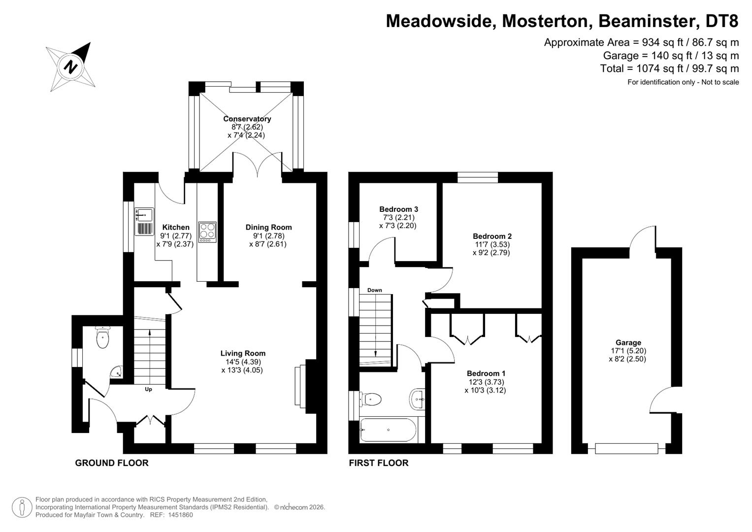 19, Meadowside, Beaminster floorplan